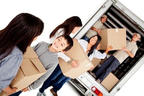 Moving truck ready for a local home move in Dulwich