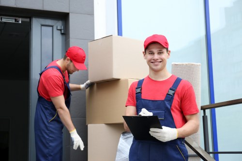 Careful wrapping of fragile items for a South London move