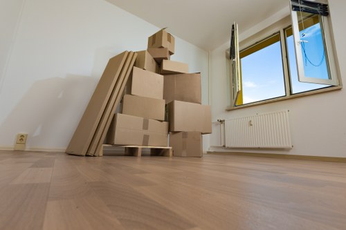 Furniture and boxes loaded into a moving truck for a Dulwich relocation