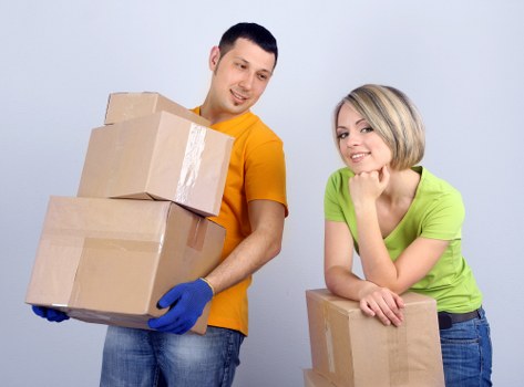 Careful loading of household items during a Dulwich move