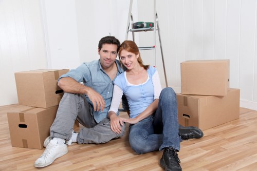 Unpacking belongings into a new property in Dulwich