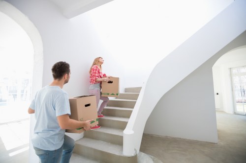 Packing and loading student items for a Dulwich relocation