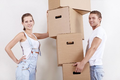 Careful loading of furniture and household items for transport in Dulwich